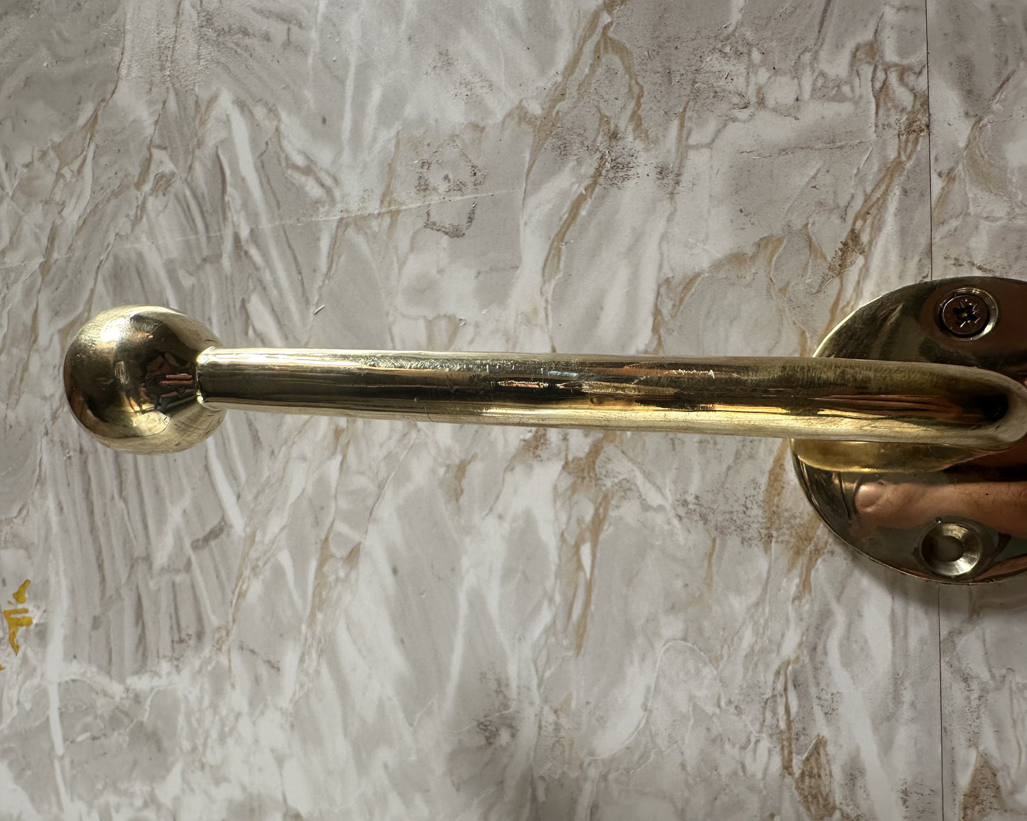 Solid Brass Toilet Paper Holder, Unlacquered Handmade Brass Toilet Paper Holder, Solid Brass Paper Roll Holder