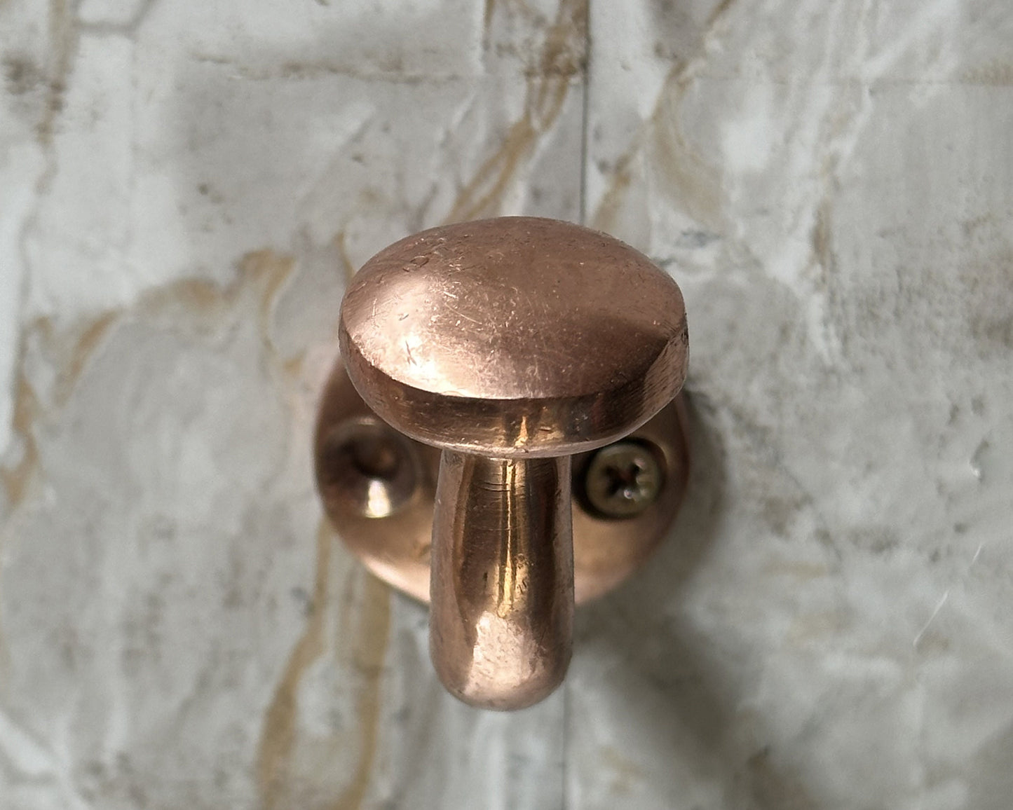 Unlacquered Copper Coated handmade wall hook, Coat Hook, Unlacquered Brass Coat Hook, Brass Bathroom hook