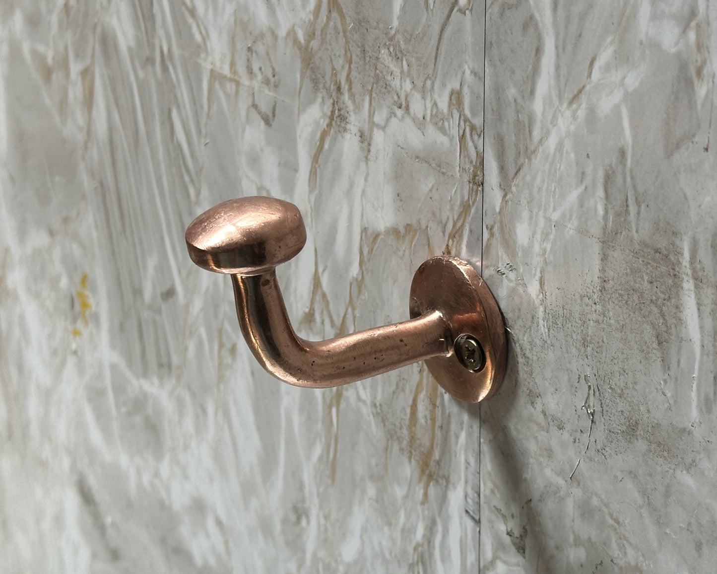Unlacquered Copper Coated handmade wall hook, Coat Hook, Unlacquered Brass Coat Hook, Brass Bathroom hook