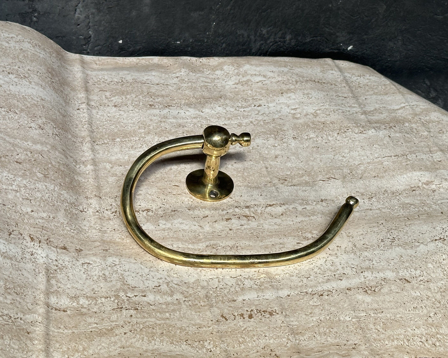 Brass Toilet Paper Holder, Solid Brass Toilet Roll Holder, Handcrafted Towel Holder for Bathroom