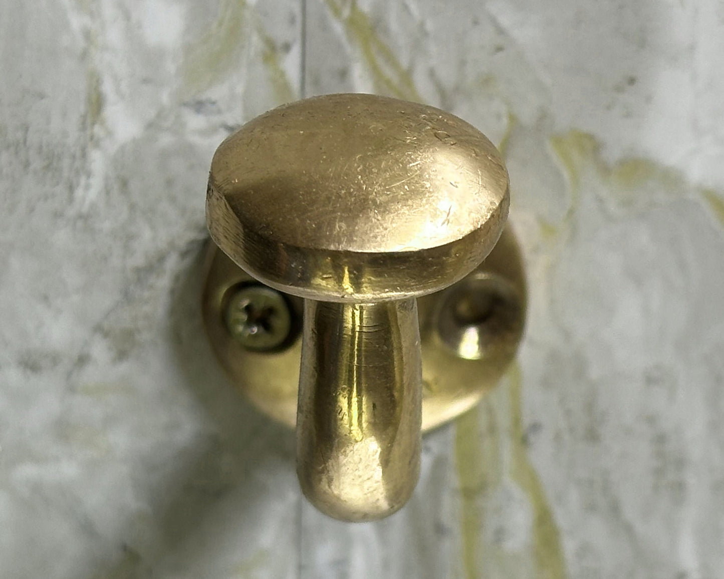 Unlacquered Brass Hooks for Wall, Unlacquered Handmade Brass Wall Hook, Wall Mounted Coat Hook
