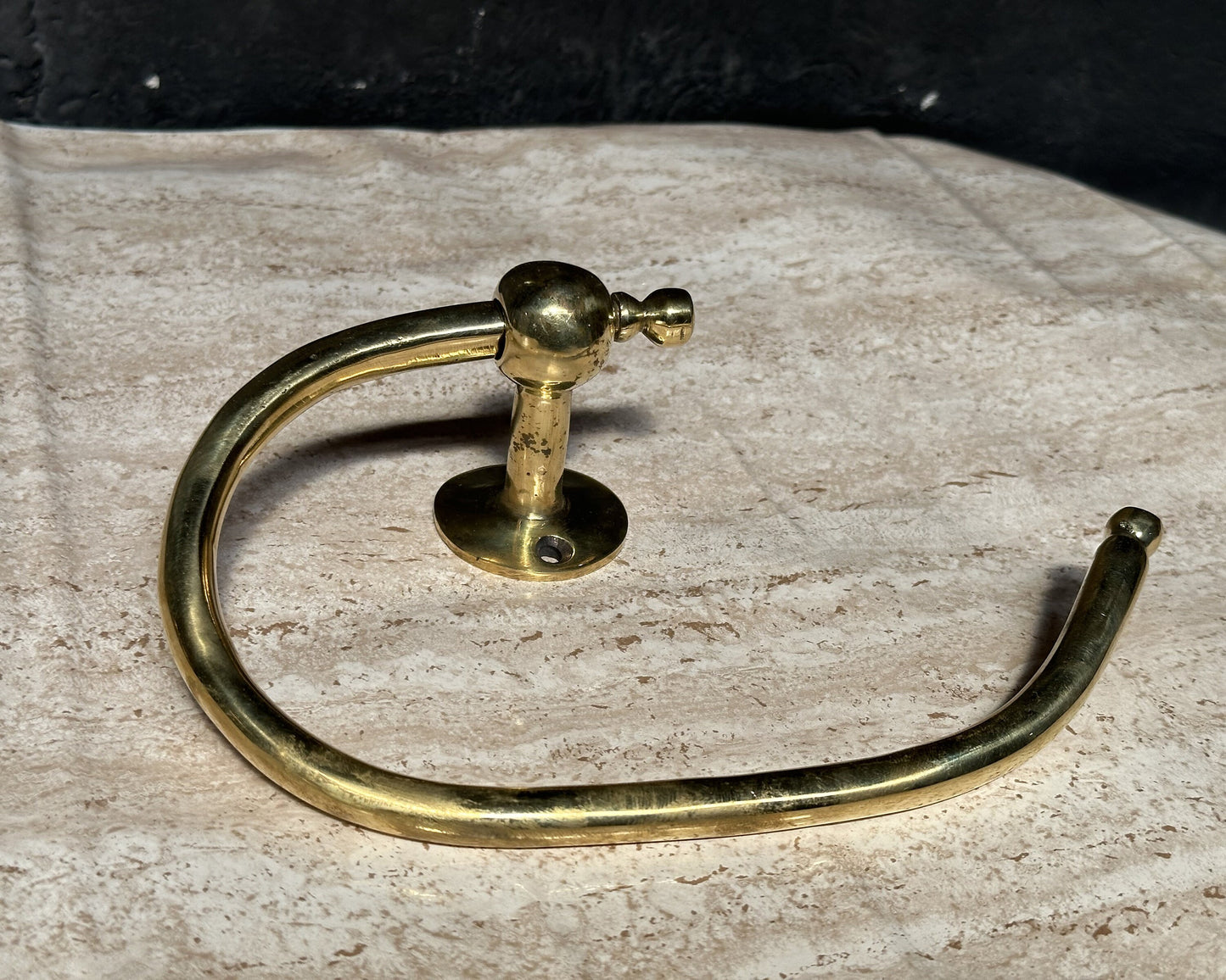 Brass Toilet Paper Holder, Solid Brass Toilet Roll Holder, Handcrafted Towel Holder for Bathroom
