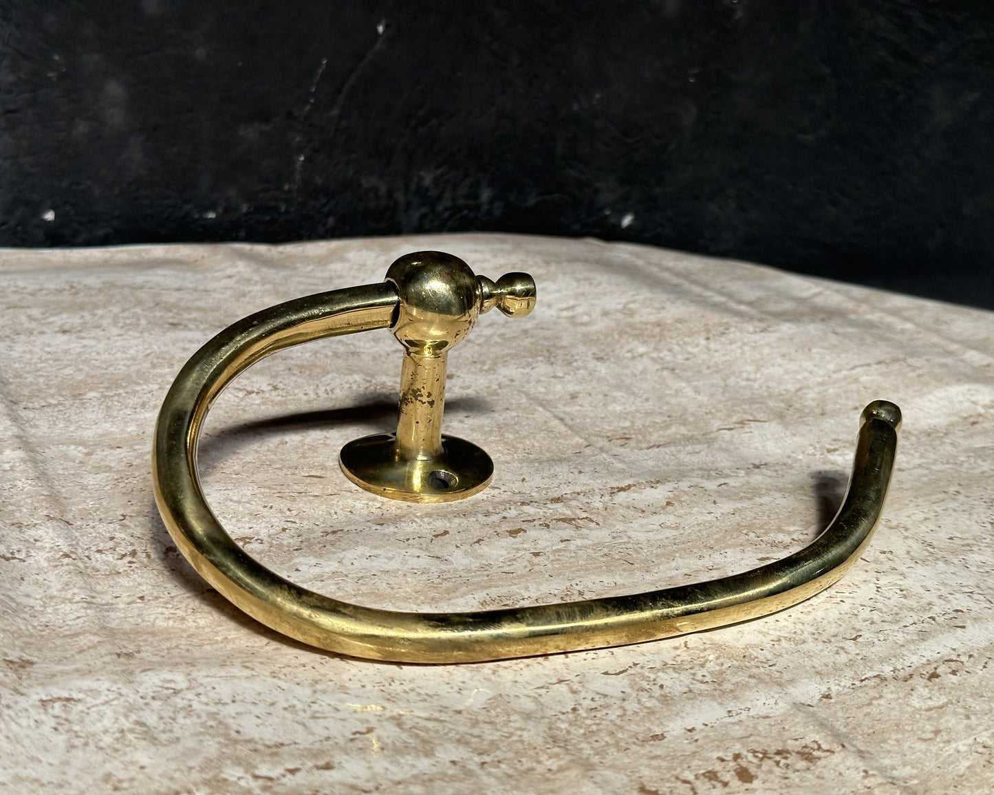 Brass Toilet Paper Holder, Solid Brass Toilet Roll Holder, Handcrafted Towel Holder for Bathroom