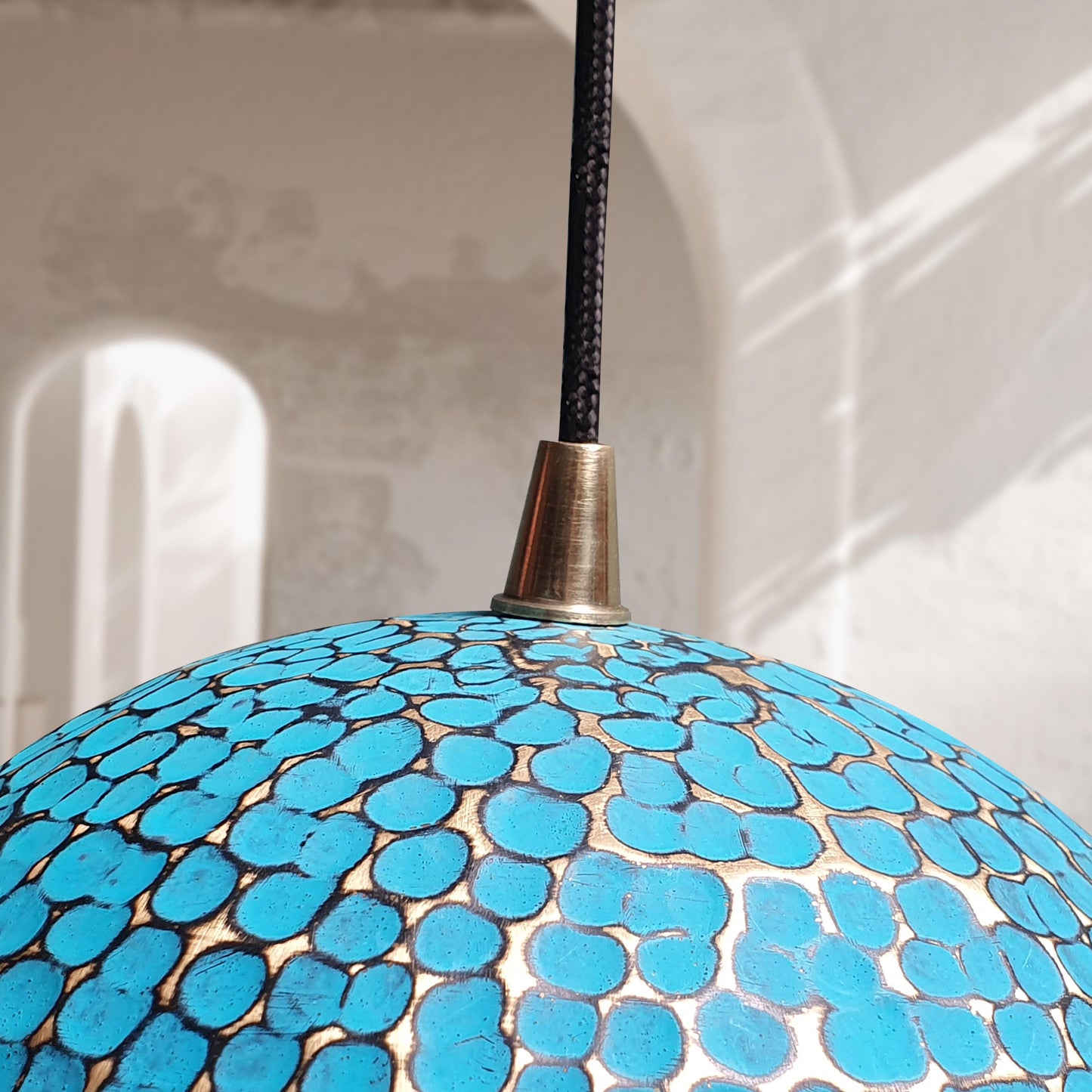 Two Patina Brass Pendant Lights, Set of 2 Oxidized Dome Pendant Light, Brass Island Kitchen Light Fixture, Rustic Round Ceiling Light