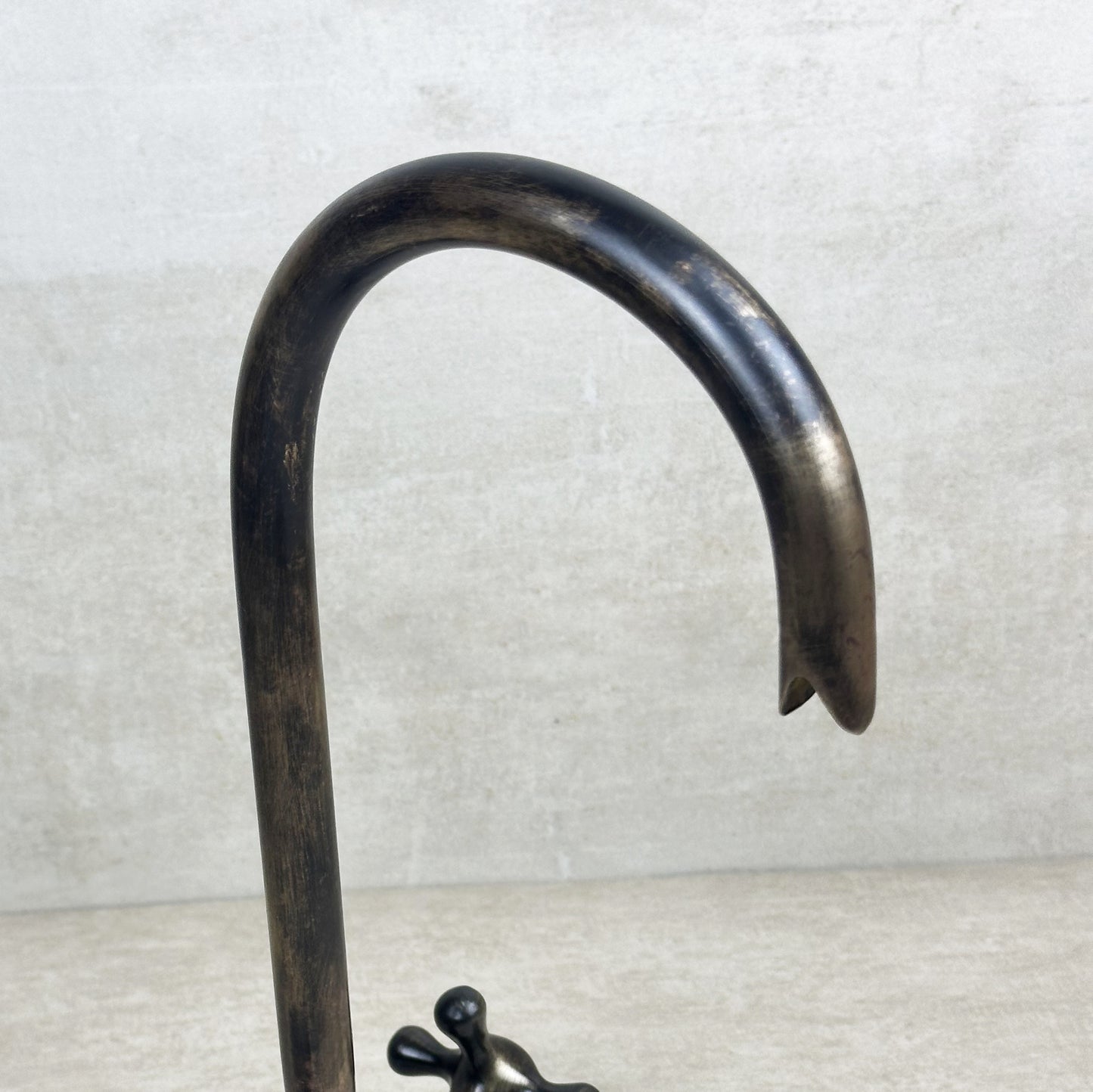 Bronze Kitchen Faucet, Cross Handles Oil Rubbed Coated Bar Faucet