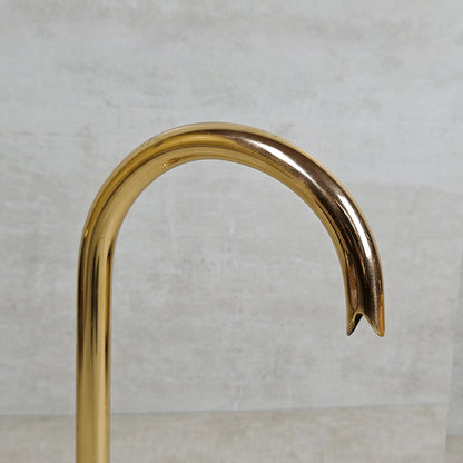 Unlacquered Brass Kitchen Faucet, Solid Brass Kitchen Faucet