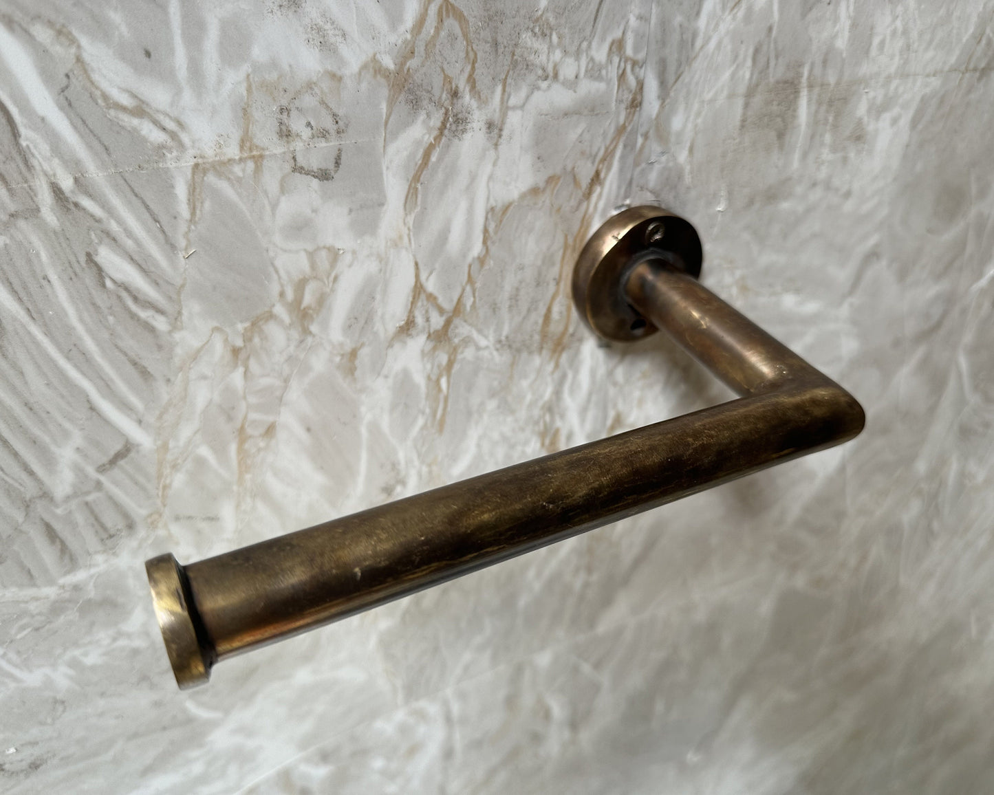 Patina Brass Toilet paper Holder, Solid Brass Toilet Roll Holder for Bathroom, Bathroom Accessories, Wall Mounted Towel Holder