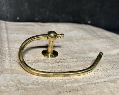 Brass Toilet Paper Holder, Solid Brass Toilet Roll Holder, Handcrafted Towel Holder for Bathroom