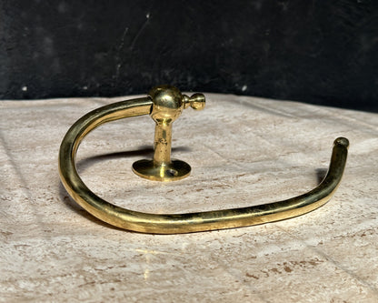 Brass Toilet Paper Holder, Solid Brass Toilet Roll Holder, Handcrafted Towel Holder for Bathroom