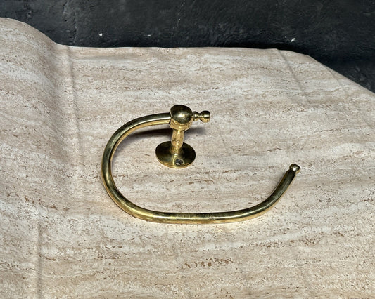 Brass Toilet Paper Holder, Solid Brass Toilet Roll Holder, Handcrafted Towel Holder for Bathroom