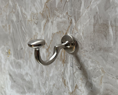 Polished Nickel wall hook, coat hook, bathroom towel Polished Nickel hook