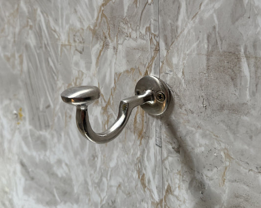Polished Nickel wall hook, coat hook, bathroom towel Polished Nickel hook