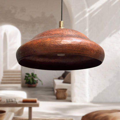 Vintage Copper Pendant Light – Rustic Dome Rustic Kitchen Fixture