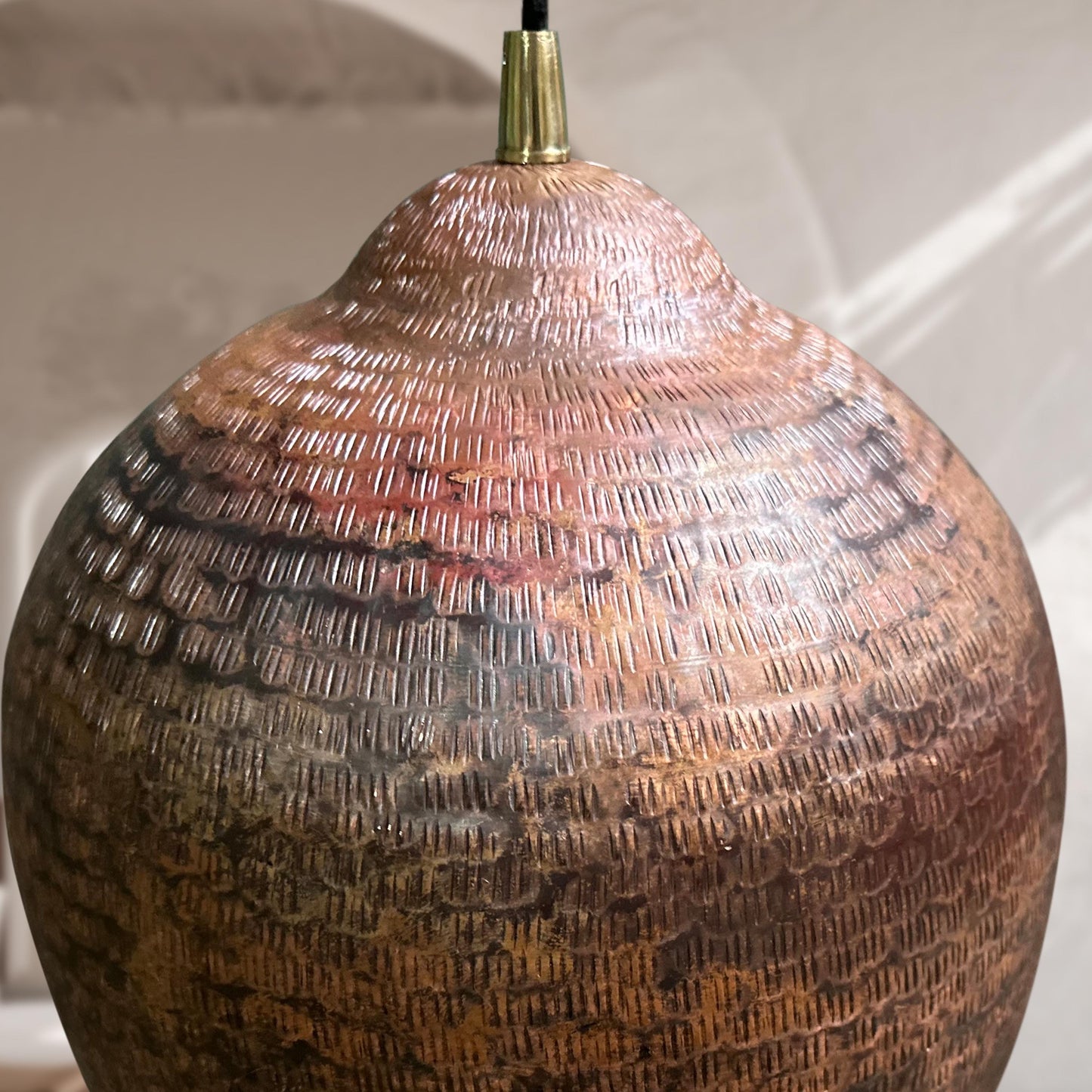 Handmade Copper Pendant Light, Hammered Dome Ceiling Light, Hammered Kitchen Island Ceiling Light Fixture