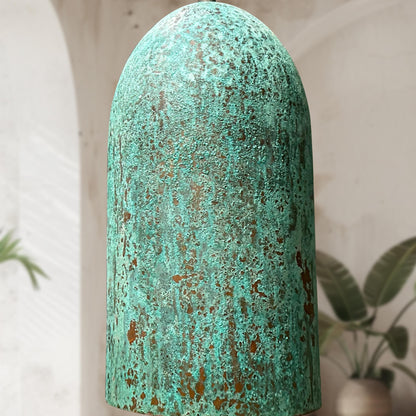 Set of 2 Green Patina Copper Farmhouse Kitchen Fixtures