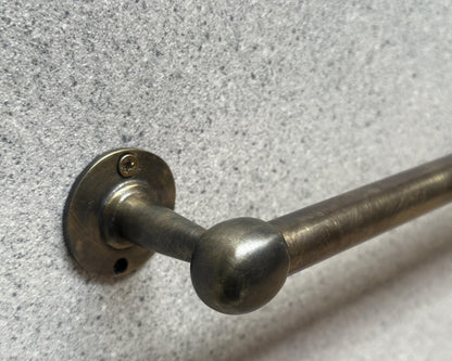 Oil Rubbed Bronze Towel Bar, Handcrafted Brass Kitchen Towel Rail, Handmade Unlaquered Brass Bathroom Towel Bar, Bronze kitchen Towel Holder