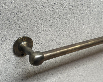 Oil Rubbed Bronze Towel Bar, Handcrafted Brass Kitchen Towel Rail, Handmade Unlaquered Brass Bathroom Towel Bar, Bronze kitchen Towel Holder